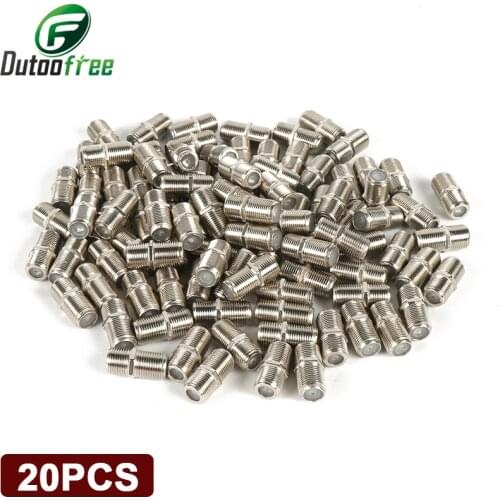High quality 20 Pack F Type Coupler Adapter Connector Female F F Jack RG6 Coax Coaxial Cable