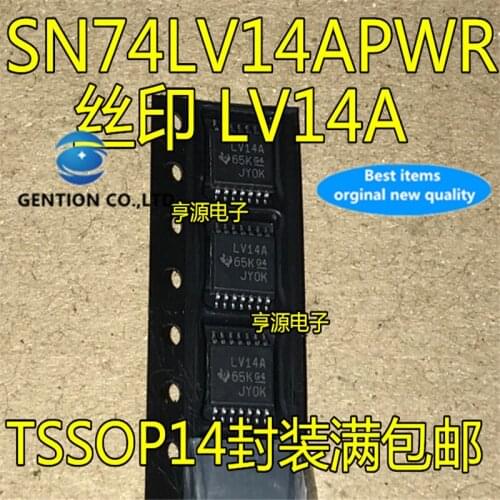 20Pcs SN74LV14 SN74LV14APWR TSSOP-14 Ultra thin and tight foot LV14A in stock 100% new and original