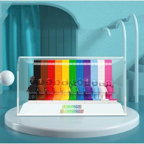 3mm Building Block Acrylic Display Box Show Case for 40516 Variety Characters Plain Minifigure (Not Including Block Kit)