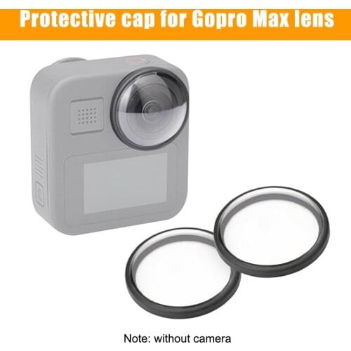 2Pcs Acrylic Camera Lens Cover Cap Protection for GoPro Max Sports Camera PUO88