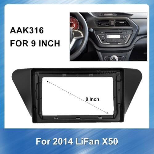 Car Radio audio Fascia Stereo Dash Installation Kit Trim Fascia Frame Panel for LIFAN X50 2014 auto GPS navigation frame fascias