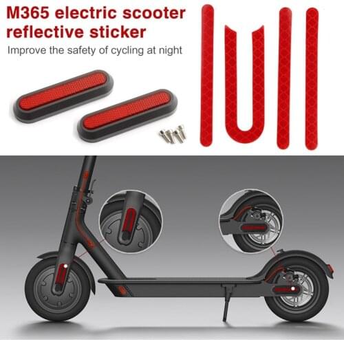 For Xiaomi M365 1S Pro 2 Front Rear Wheels Cover Tyre Hubs Protective Shells Reflective Stickers Reflective Sticker Scooter