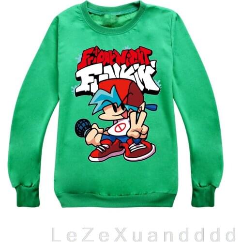 Friday Night Funkin Coat Clothes Child Sweatshirt Boys Hoodie Kids Hoodie Sweatshirt Cotton Paw Kid Clothes Pullover Streetshirt
