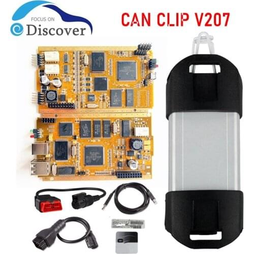 For Renault Can Clip V207 Diagnostic Interface For renault Can Clip PCB With NEC Relay AN2131QC Full Chip Auto Diagnostic Tool