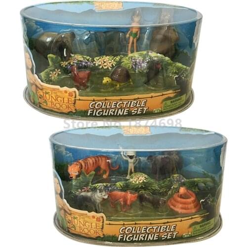 New Jungle Prince Figure Toy 2Set of 14pcs Kids Toys Boys Gifts