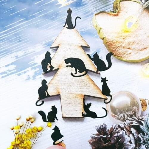 Molds Scrapbook Cutting Knife Animal Dies Cat Metal Die Cutters For Scrapbooking Notebooks New Cut Die Card Making Diy Handwor