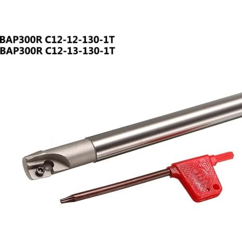 1pc BAP300R C12 12 130 1T Indexable Milling Cutter Holder Square Shoulder Roughing Pocket CNC Face Mill Tool for APMT1135 insert