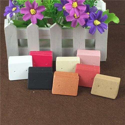 3.5*2.5cm Earring Cards New Product Simple Blank Kraft Paper Ear Studs Card Jewelry Display Earring Card Jewelry Packing 100Pcs