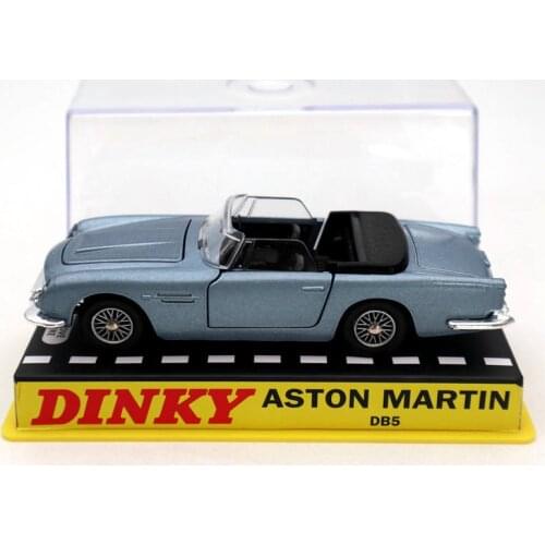 Atlas 1:43 Dinky toys 110 Aston Martin Blue Diecast Models Collection car