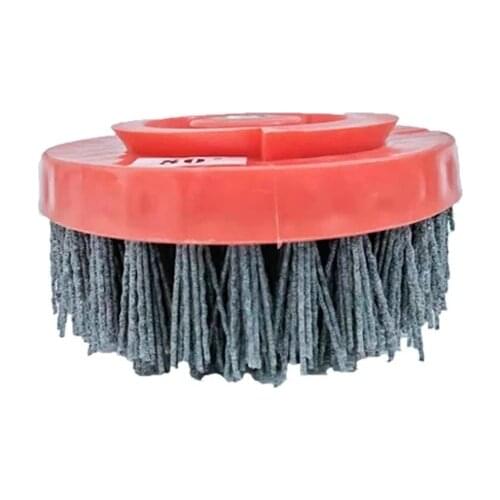 4Inch 110MM Diamond Antique Silicon Carbide Triangle Abrasive Bond Round Circular Brush For Stone Marble Granite Porcelain Clean