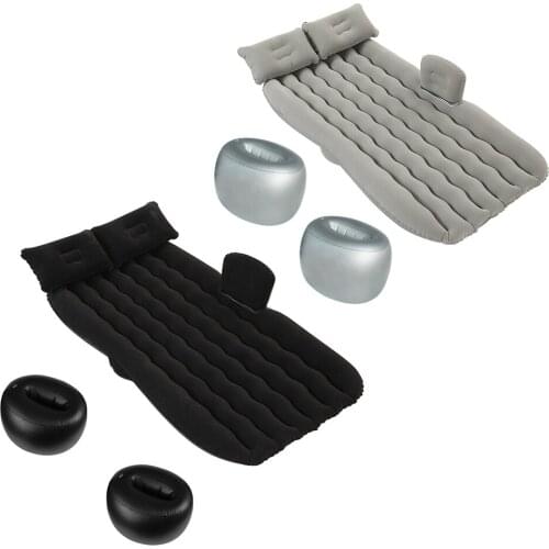 Inflatable car mattress outdoor camping inflatable bed PVC flocking Multifunctional Car inflatable bed car accessories