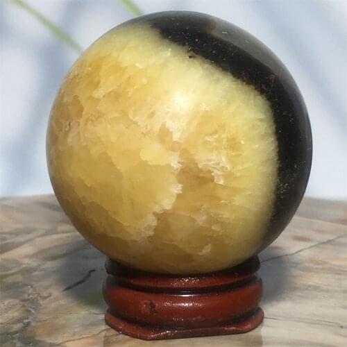 Natural Septarium Stone Sphere Fashion Souvenir And Gift Meditation Therapy Mineral Crystal Ball Ornament Home Decoration Crafts