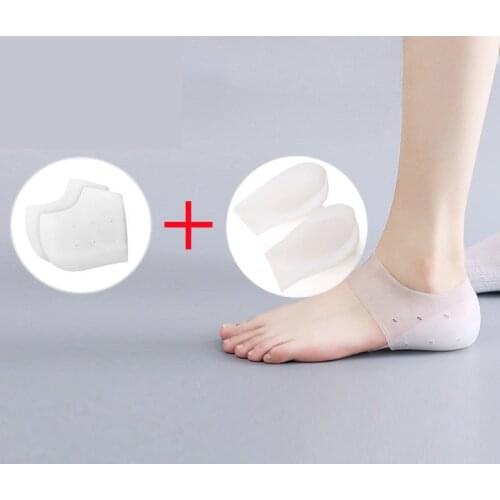 Invisible Heightening Silicone Insole Inner Heightening Insole Heel Pad Half Pad Unisex Combination Multi-function Insole