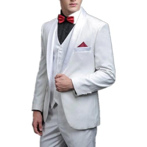 Jacket+pants+vest mens suit 3-piece suit high-end gentleman wedding groom groomsmen dress tailored mens suits