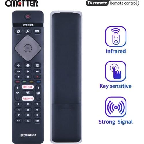 Suitable for Philips Smart TV remote control BRC0884402-01 398GR10BEPHN0017BC with Netflix