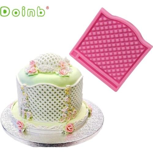 Trellis Fence Basket Silicone Mould Fondant Cake Molds Wedding Cake Decorating Tool