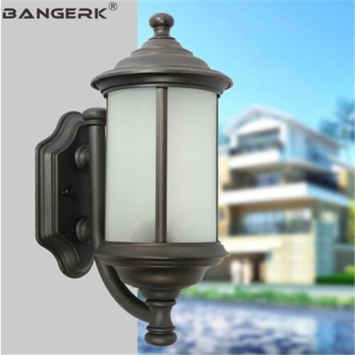 Retro Outdoor LED Wall Lamp Waterproof Porch Lights Wall Sconce Garden Balcony Aisle Lamps Decor Aluminum Lighting Fixtures