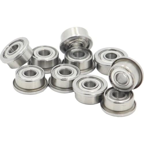 SF693ZZ Flange Bearing 3x8x4 mm 10PC Double Shielded Stainless Steel Flanged SF693 Z ZZ Ball Bearings SF693Z SF693-2Z