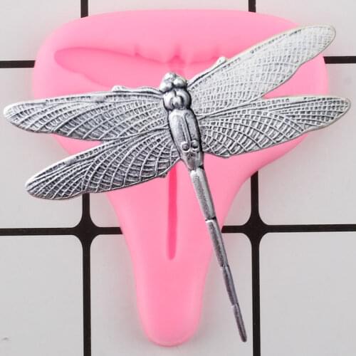Dragonfly Fondant Silicone Molds Cupcake Topper Sugarcraft Cake Decorating Tools Jewelry Resin Clay Molds Candy Chocolate Moulds