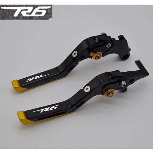 Yang hua CNC Folding&Extending Brake Clutch Levers For YAMAHA R6S CANADA VERSION 2006 R6S EUROPE VERSION 2006-2007