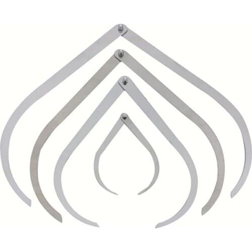 Profession 4" 8" 10" 12" Length Bent-leg Stainless Steel Caliper Clay Sculpture Ceramic Measuring Pottery Tools High Quality