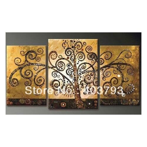 MODERN ABSTRACT HUGE LARGE CANVAS ART OIL PAINTING Fashion fortune tree for office decoration no stretched