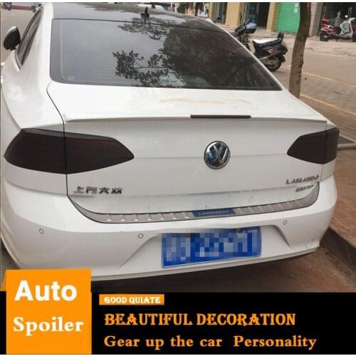 For 2015 2016 2017 2018 Volkswagen Lamando Spoiler ABS Material Car Rear Wing Primer Color Trunk Rear Spoiler