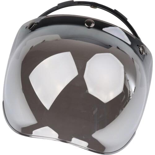 3-Snap Bubble Wind Shield Visor For Bonanza Biltwell Motorcycle Helmet