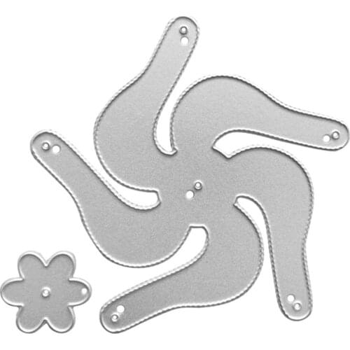 Windmill Metal Cutting Dies Stencil Scrapbooking DIY Album Stamp Paper Card Mold Embossing Decoration Craft