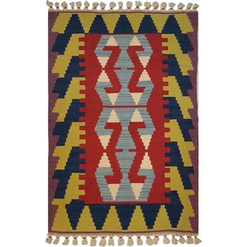 Uşak Eşme Anatolian Vintage Rug, Hand Made Oriental Carpet, %100 Wool, 80cm x 120 cm
