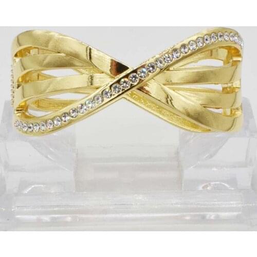 2018 Dubai Gold Bangles Fashion JC Jewelry Design Dubai Summer Style Cuff Bangles Bracelet For Women Girls Gift