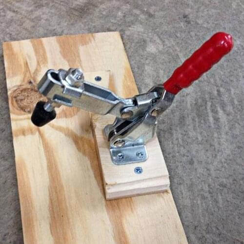 2Pcs GH-12130 Quick Release Toggle Clamp (Vertical) Rubber Pressure Tip - Hold Down Hand Tool 500 Lb Holding Capacity