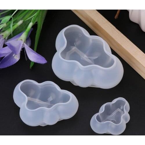 3D Cloud Cute DIY Epoxy Resin Crafts Jewelry Making Cake Decoration Home Landscape Fondant Chocolate Gifts Handmade