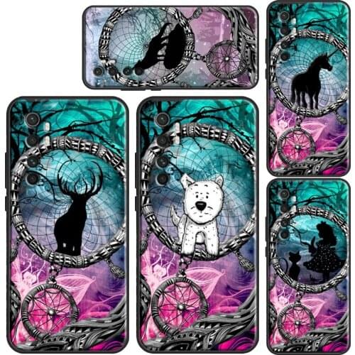 Elephant Westie Wolf Dream Catcher Phone Case For POCO X3 Pro M3 F3 Cover For Xiaomi Mi Note 10 Lite Mi 11 Ultra 9T 10T Pro