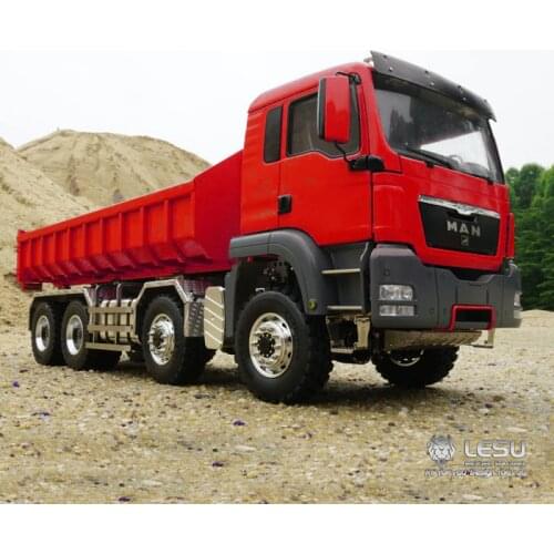 LESU 1/14 Scale MAN TGS 8*8 Tmy Hydraulic Dumper RC Truck Model Roll On/Off Tipper TH01997-SMT2