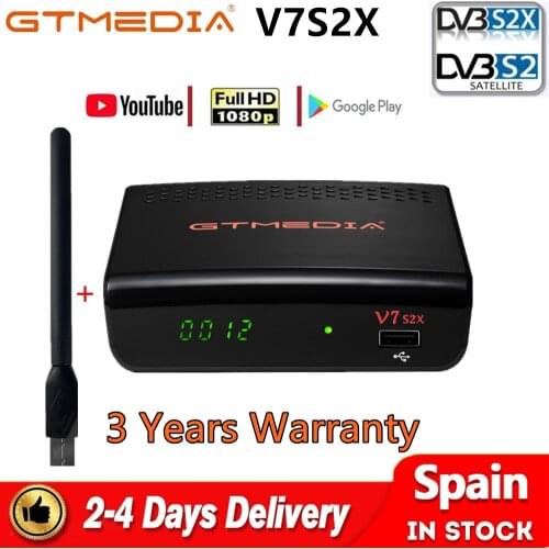 GTmedia V7 S2X DVB-S2/S Satellite-Receiver H.265 GT Media Support 1080P HD with USB WIFI VS V7S HD