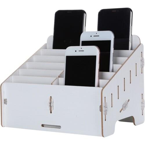 Multi-Function Wooden Storage Box for iPhone Samsung Mobile Phone Repair Tools