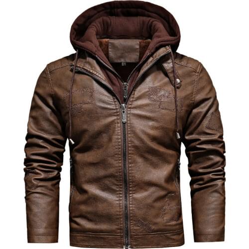 MORUANCLE Men's Faux Leather Jackets