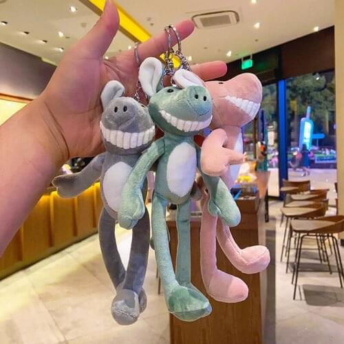 Cartoon Yoga Pig Kawaii Plush Pig Keychain Plush Toys Stuffed Animals Key Ring Pendant For Backpack Doll Keychain Baby Toys