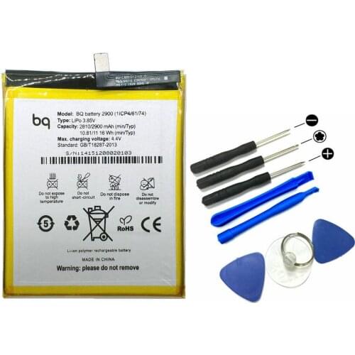Original 2900mAh BQ 2900 BQ2900 Battery + Repair tools for BQ Aquaris X5 mobile phone 2900 Battery in stock +track code
