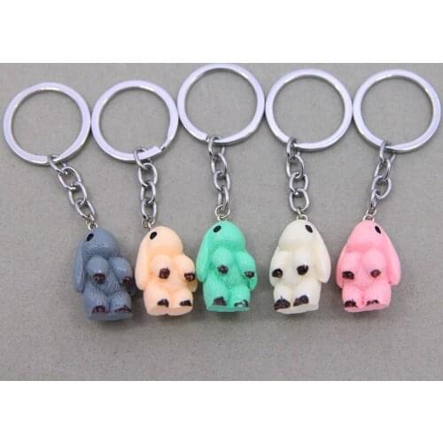 Resin Bunny Pendant Install Dead Rabbit Jewelry Resin Toy Bag Accessories Keychain Pendant Bag Car Pendant Baby ornaments