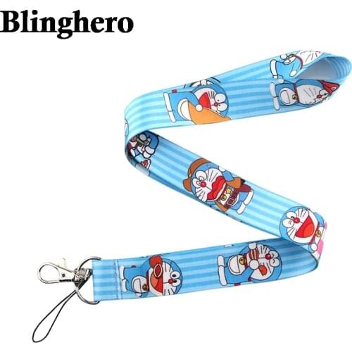 CA875 Doraemon Neck Strap Lanyard for keys ID Card Phone Straps USB Badge holder DIY Neck Strap Hang Rope Lariat Lanyards