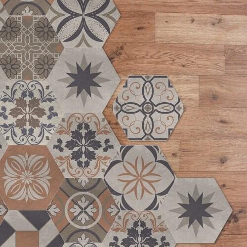 Alwayspon Fashion Self adhesive decorative floor Sticker Anti Slip waterproof DIY decorative tile