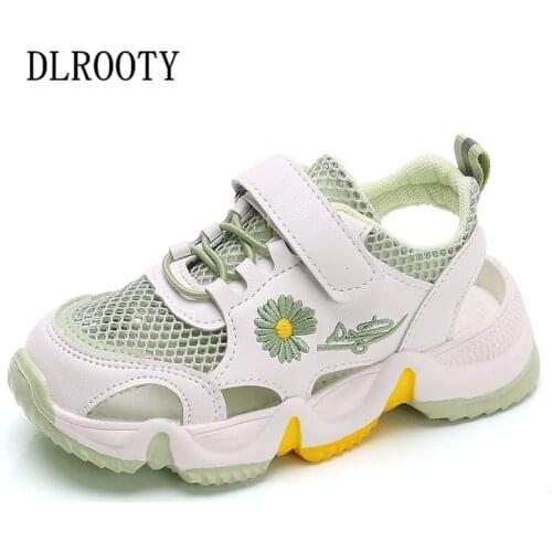 Summer Children Sandals Shoes Boys Girls Sneakers Mesh Kids Fashion Beach Toddler Baby Breathable Non-slip Hook & Loop Sport