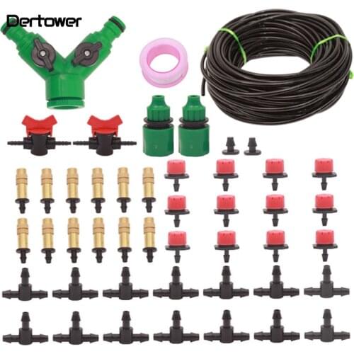 Garden plant irrigation system lazy watering flower device automatic sprinkler spray drip irrigation copper spray set