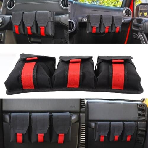 Stowing Tidying For Jeep Wrangler JK JL TJ General Co-pilot Handle Storage Bag Waterproof Oxford For Jeep Wrangler 1997-2018 Up