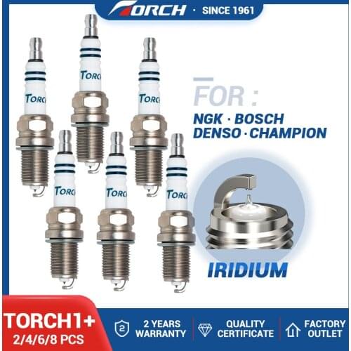 NGK Spark Plug IFR7X7G Replace for Iridium TORCH1+ for CHEVROLET CRUZE ECO 2011-2015 1.4L/83 2-8PCS