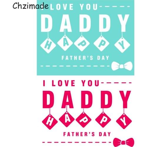 Chzimade Fathers' Day Self-Adhesive Silk Screen Printing Stencil Mesh Transfers 8.5x11" For T-Shirts Pillow Diy Handmade Crafts