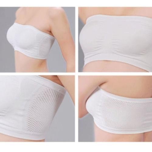 2021 Women Sexy Bra Solid Color Non-Padded Wire-Free Bralette Bandeau Stretch Tube Tops Wild Fashion Brassiere Lingerie