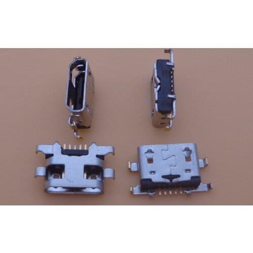 100pcs Micro mini USB jack Socket Connector charging port dock plug replacement repair parts for Lenovo K5 note K32 c36U